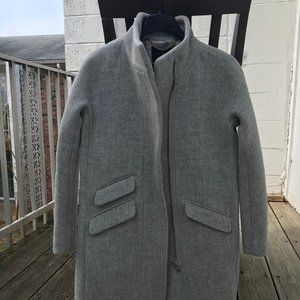 J.crew cocoon coat grey size 00P new